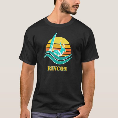 Rincon Beach Surfing California Ventura Surf T_Shirt