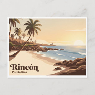 Rincón Coast Puerto Rico Postcard