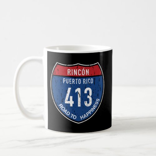 Rincn Puerto Rico Road To Happiness 413 Coffee Mug