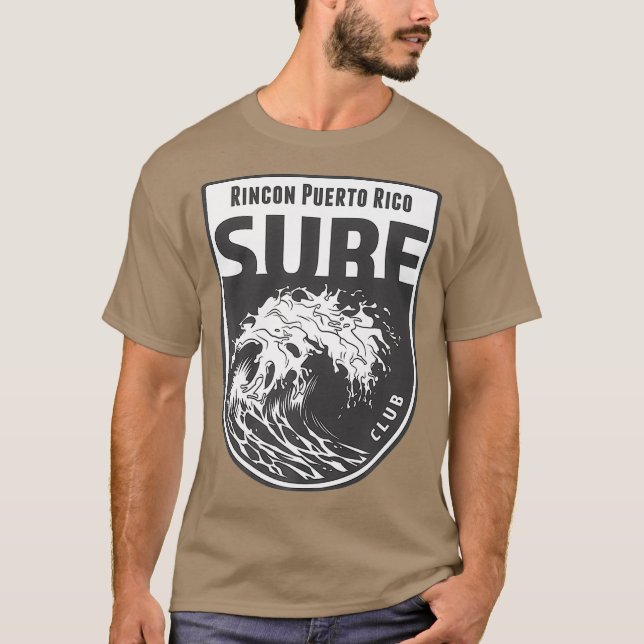Rincon Puerto Rico Surf Souvenir Surfing Gift T-Shirt (Front)