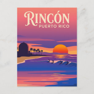 Rincón Sunsets at Domes Beach Puerto Rico Postcard