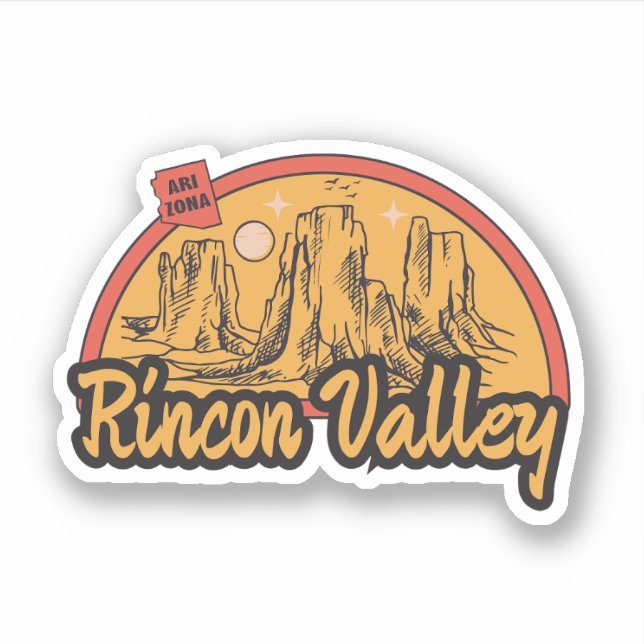 Rincon Valley, Arizona  Sticker (Front)