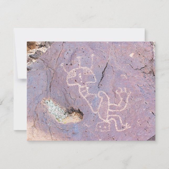 Rinconada Canyon Petroglyph Note Card (Front)