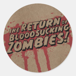 Rindschwein - Buttons "Zombies" Classic Round Sticker