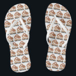 Ring-a-Ding-Ding Bride Bachelorette Funny Gag Gift Flip Flops<br><div class="desc">Design features an original marker illustration of tasty golden brown fried onion rings, with RING A DING DING in a fun font. Great for a bride, bridal shower, wedding, engagement or funny bachelorette party gift! Don't see what you're looking for? Need help with customization? Click "contact this designer" to have...</div>