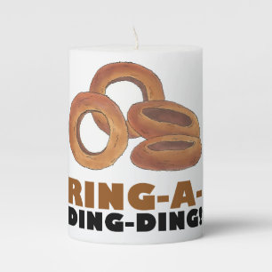 Ring-a-Ding-Ding Bride Engagement Bachelorette Pillar Candle