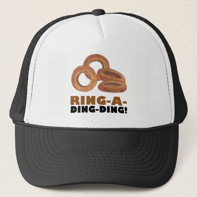 Ring-a-Ding-Ding Bride Engagement Bachelorette Trucker Hat (Front)