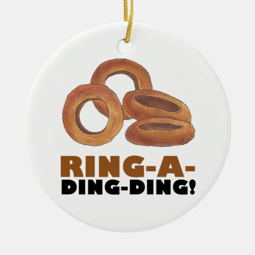 Ring_a_Ding_Ding Engagement Bridal Shower Wedding Ceramic Ornament