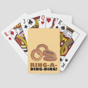 Ring-A-Ding-Ding Onion Ring Rings Junk Food Foodie Poker Cards