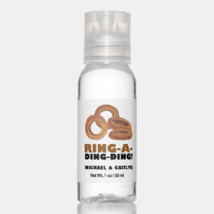 RING A DING DING Onion Rings Funny Foodie Wedding Hand Sanitizer