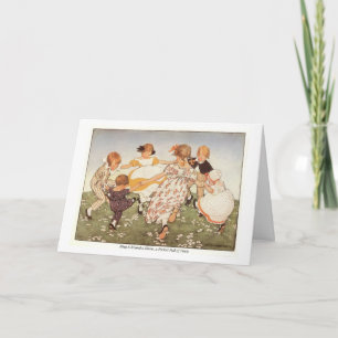 Ring A-Round to Rosie Nursery Rhyme Birthday Card