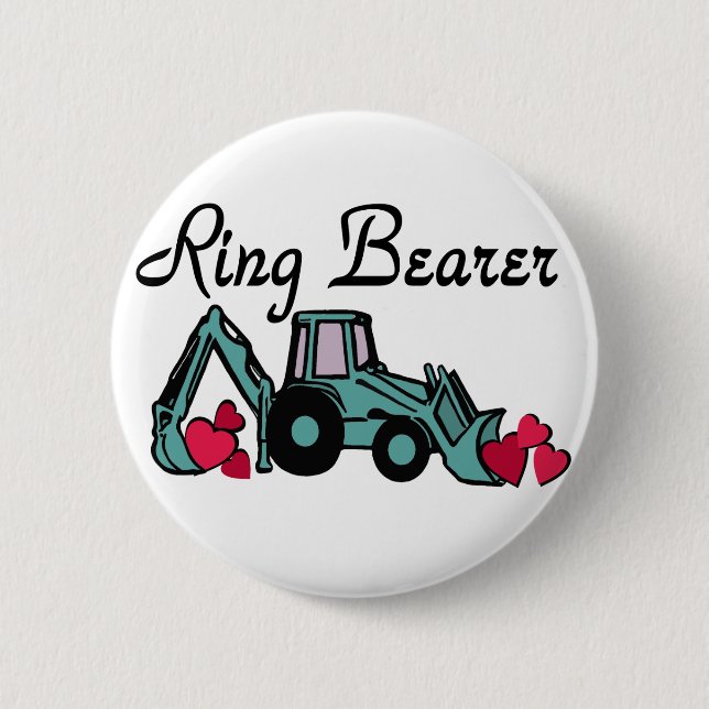 Ring Bearer Backhoe Button (Front)