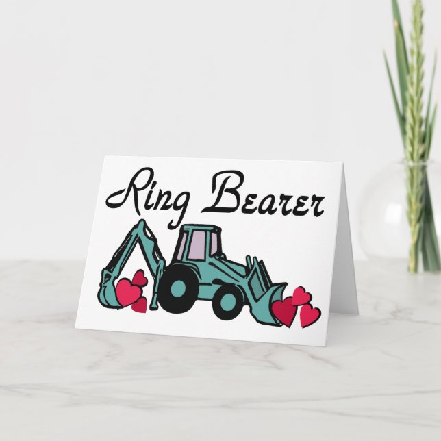 Ring Bearer Backhoe Card (Front)