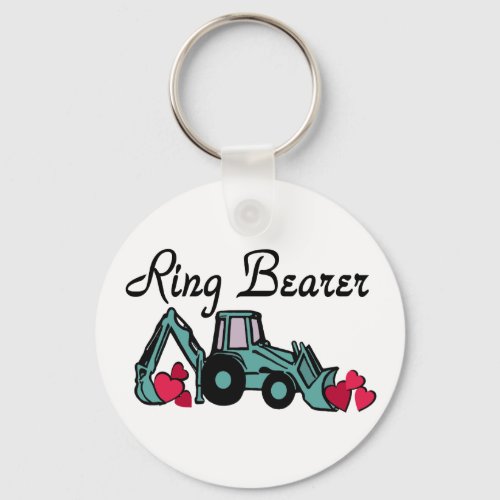 Ring Bearer Backhoe Keychain