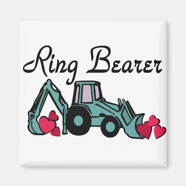 Ring Bearer Backhoe Magnet (Front)