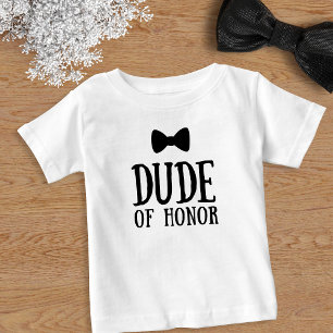 Ring Bearer Bridal Party Wedding Dude of Honor Toddler T-shirt