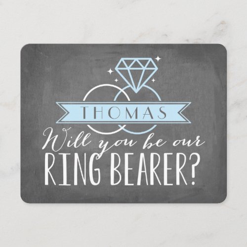 Ring Bearer Card | Groomsman