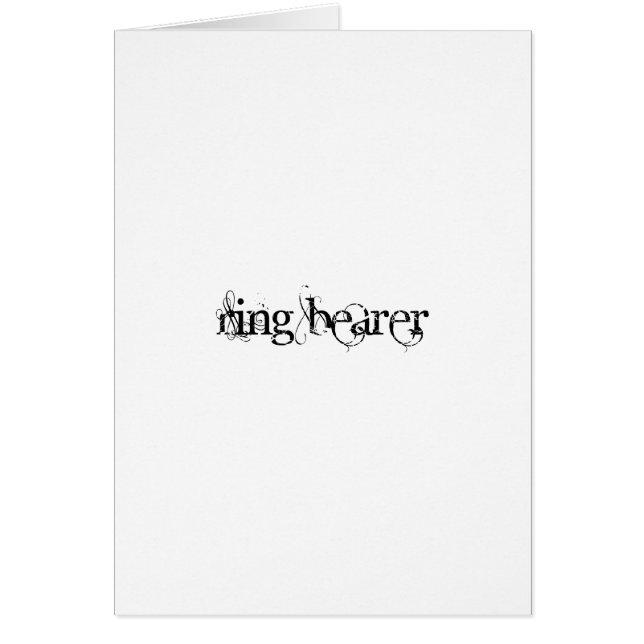 Ring Bearer Cards (Front)