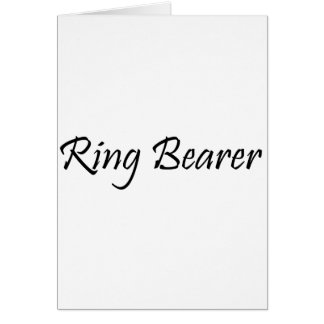 Ring Bearer Cards