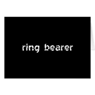 Ring Bearer Cards