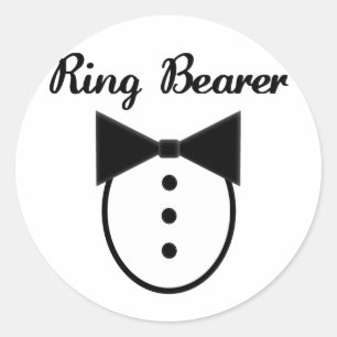 Ring Bearer Classic Round Sticker