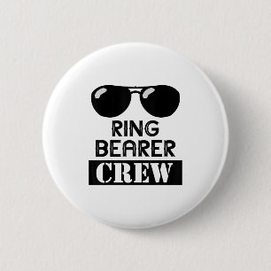 Ring Bearer Crew Ring Wedding Party Sungl Security Button