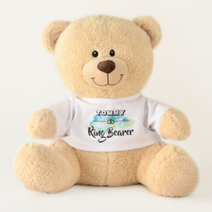 Ring Bearer   Custom Name Plush Teddy Bear