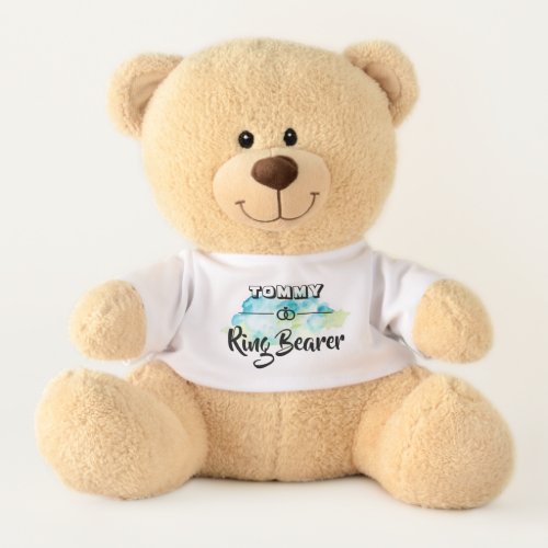 Ring Bearer  Custom Name Plush Teddy Bear