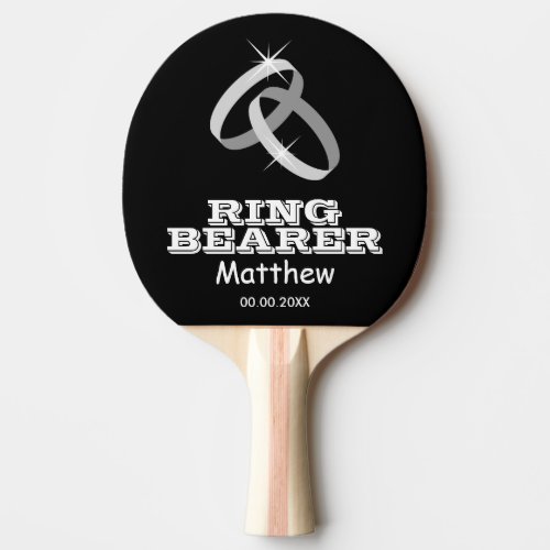 Ring Bearer custom table tennis ping pong paddle