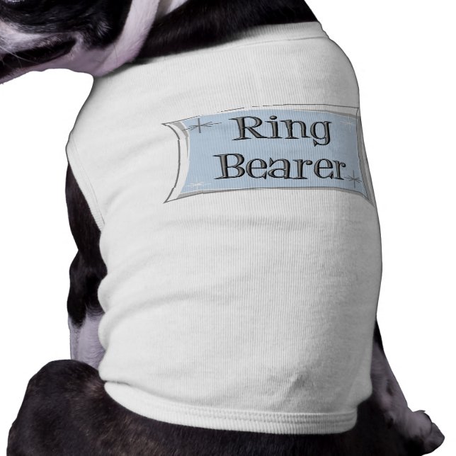 Ring Bearer dog t-shirt (Back)