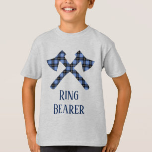 Ring Bearer double cross ax plaid T-Shirt