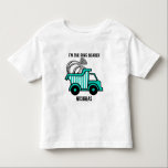 Ring Bearer Dump Truck Toddler T-shirt<br><div class="desc">Fun dump truck carrying an important load,  for your favorite ring bearer.  Customize text to say whatever you want.</div>