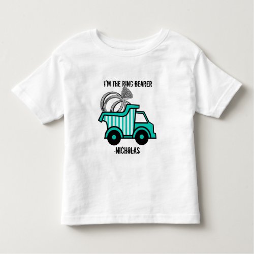 Ring Bearer Dump Truck Toddler T_shirt