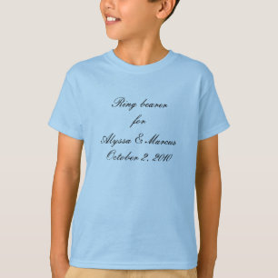 Ring bearer for __________ T-Shirt