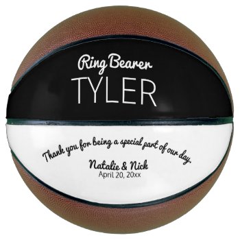 Ring Bearer Gift Keepsake Basketball by tshirtmeshirt at Zazzle