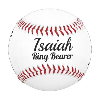 Ring Bearer Invitation - Personalized Baseball