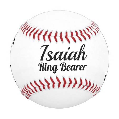 Ring Bearer Invitation _ Personalized Baseball