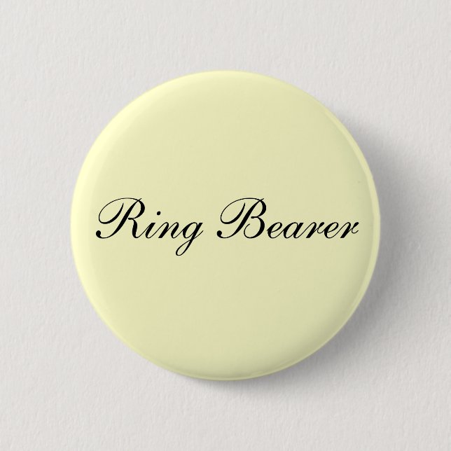Ring Bearer Ivory Button (Front)