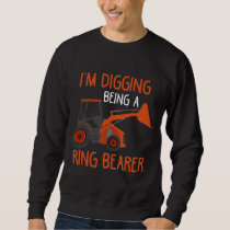 Ring Bearer Kid Tractor lover Wedding Son Farmer Sweatshirt