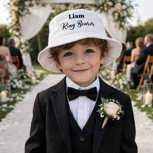 Ring Bearer Personalized  Bucket Hat (Creator Uploaded)