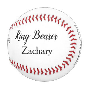 Ring Bearer Personalized Name Baseball