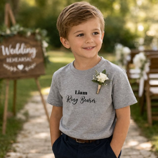 Ring Bearer Personalized  Toddler T-shirt (Creator Uploaded)