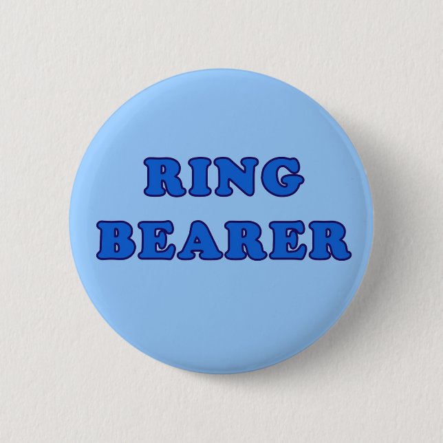 Ring Bearer Pinback Button (Front)