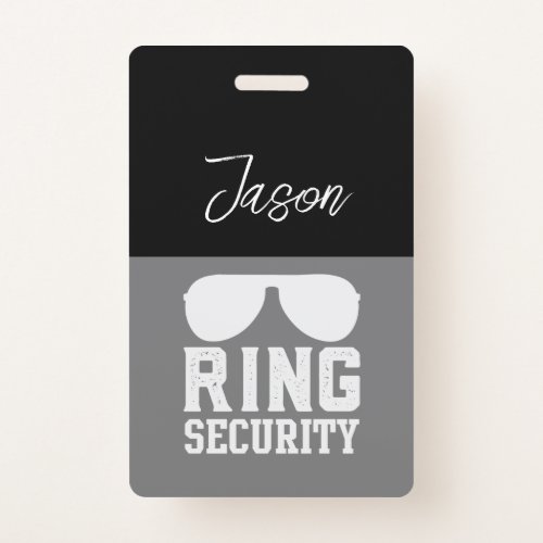 Ring Bearer Proposal Gift Ring Bearer Security Badge