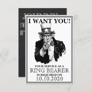 Ring Bearer Proposal Invitation