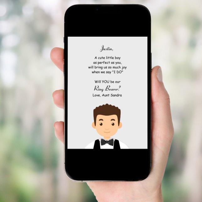 Ring Bearer Request Card (Front Digital)