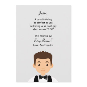 Ring Bearer Request Card