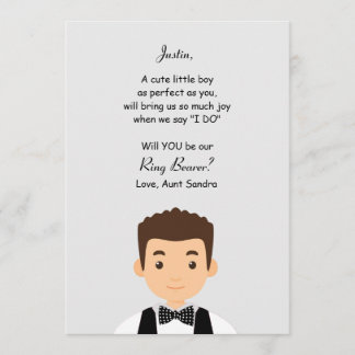 Ring Bearer Request Card