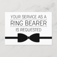 Ring Bearer Request | Groomsmen