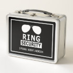 Ring Bearer Ring Security Personalized Briefcase Metal Lunch Box<br><div class="desc">Personalized Ring Bearer Ring Security Briefcase</div>